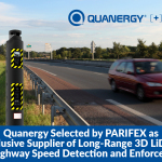 クアナジー、幹線道路の速度計測と取り締まりでPARIFEXから長距離3D LiDAR独占サプライヤーに選ばれる