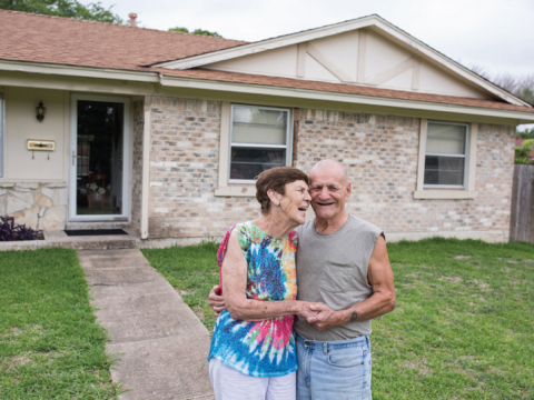 A Garland, Texas, couple was able to replace a damaged sewer line to their home, thanks to funds from Veritex Community Bank and FHLB Dallas. (Photo: Business Wire)