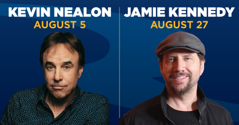 Kevin Nealon (Aug. 5) and Jamie Kennedy (Aug. 27) will perform at Rivers Casino Philadelphia. Rivers has teamed up with SoulJoel Productions to bring top-notch comedic talent to The Event Center on a monthly basis. (Photo: Business Wire)