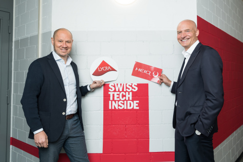 original Leaders of The LYCRA Company & HeiQ announce collaboration. (Photo: Business Wire)