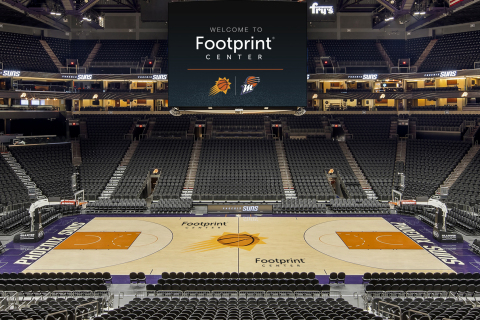 The Suns and Footprint will educate the million-plus fans that come through the arena each year on the important message of a plastic-free future. (Photo: Business Wire)