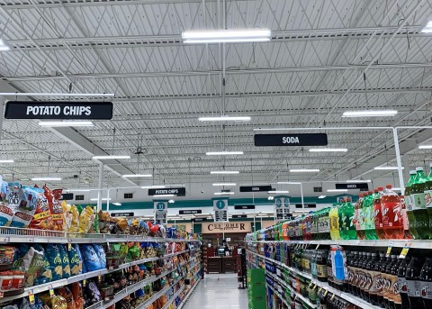 A Price Chopper/Market 32 CT store location with updated LED lighting to support sustainability goals and decrease annual energy use. (Photo: Business Wire)