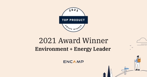 Encamp Garners Top Product of the Year Award from Environment + Energy Leader for 2021. (Photo: Business Wire)