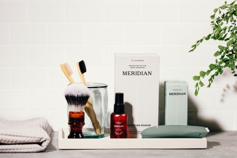 Meridian, a men’s precision-grade below-the-belt grooming brand, launched in 2020. (Photo: Business Wire)