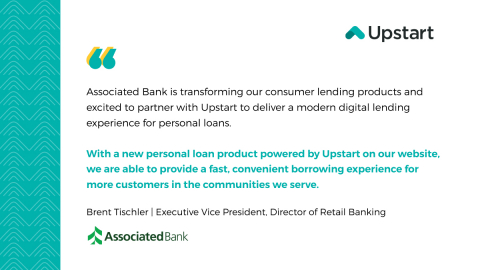 Quote from Brent Tischler, Executive Vice President, Director of Retail Banking at Associated Bank (Graphic: Business Wire)