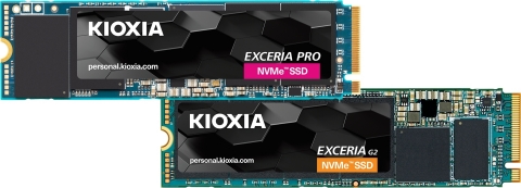 original Kioxia Corporation: EXCERIA PRO Series and EXCERIA G2 Series SSDs (Graphic: Business Wire)