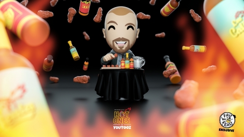 Fans can find the Youtooz x Hot Ones limited edition figure available for pre-order on July 29th. (Graphic: Youtooz)