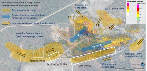 Figure 1. Plan view of zones and new interpretation at the Pahtavaara mine (Graphic: Business Wire)
