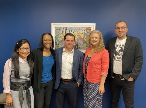 From left: UAHT Director of Finance Katarina Sowerby, UAHT Chief Executive Officer Timeka Walker, GWA Managing Partner Tom Kennedy, UAHT Director of Partnerships Elaine Andino, and UAHT Chief Operating Officer Titus Benton. (Photo: Business Wire)