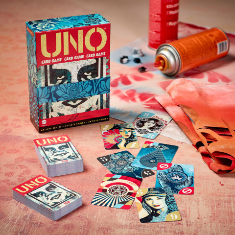 Mattel Creations Brings Shepard Fairey’s Sought-After Street Art to Homes Through the UNO® Artiste Series (Photo: Business Wire)