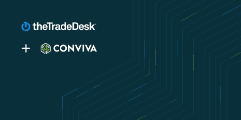 thumbnail The Trade Desk + Conviva (Graphic: Business Wire)