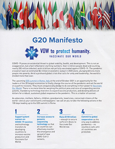 G20 Manifesto