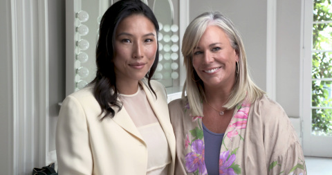Maggie Lin, founder of Foster Nation, with Kate Somerville (Photo: Business Wire)