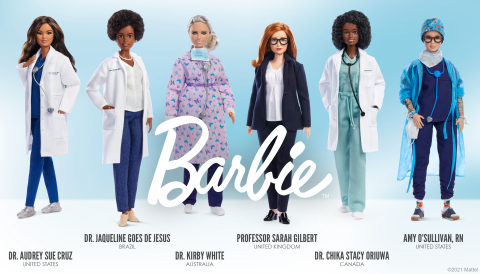 The brand is spotlighting six women who are modern real-life heroes of the pandemic and honoring them with their own one-of-a-kind doll made in their likeness (Photo: Business Wire)