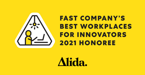 Alida Ranks on Fast Company’s Third Annual List of the 100 Best Workplaces for Innovators (Graphic: Business Wire)