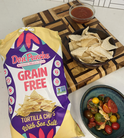 Don Pancho launches their new Grain Free Tortillas and Grain Free Chips. These grain-free products are made with cassava flour, an ancient root vegetable prized for its nutty flavor and flax seeds, high in omega-3 fats and dietary fiber. The grain-free products provide a gluten-free alternative to traditional flour tortillas and corn chips. (Photo: Business Wire)