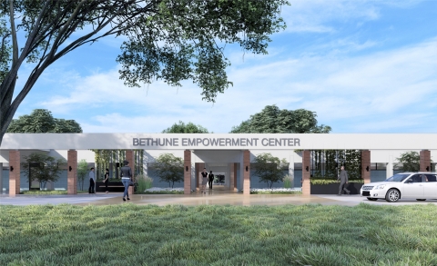 Rendering of the Bethune Empowerment Center's main entrance. (Photo: Business Wire)