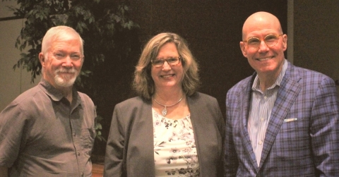 Mary Beck (C), pictured with Mel Taylor (L) and Dean Quinn (R). (Photo: The Council on Recovery)