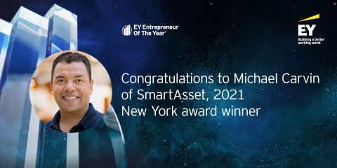 Michael Carvin, SmartAsset's Co-Founder & CEO, named EY Entrepreneur Of The Year® 2021 New York award winner. (Photo: Business Wire)