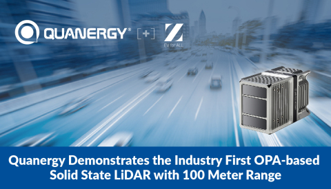 Quanergy Demonstrates the Industry First OPA-based Solid State LiDAR with 100 Meter Range (Photo: Business Wire)