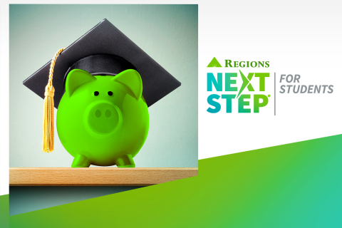 During back-to-school season, Regions Next Step is helping students and their families improve their financial know-how. (Graphic: Business Wire)