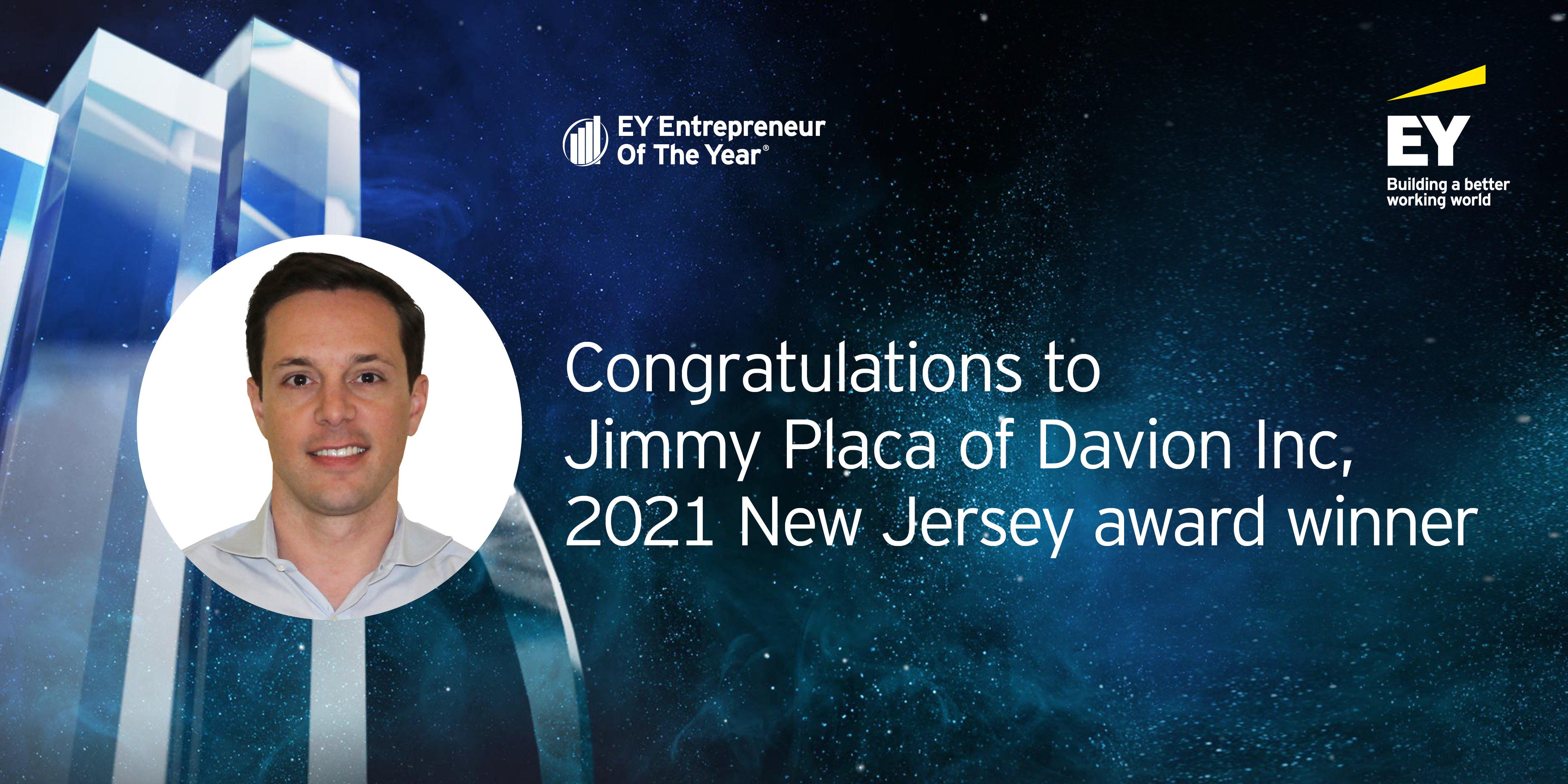 Jimmy Placa of Davion Inc. Wins EY Entrepreneur of the Year 2021 New