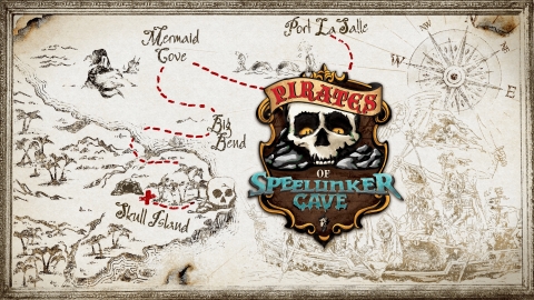 Pirates of Speelunker Cave is an all-new ride experience that will make its debut for the 2022 season at Six Flags Over Texas. (Graphic: Business Wire)
