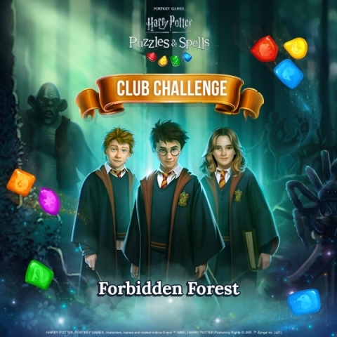 Magical Match-3 mobile game, Harry Potter: Puzzles & Spells, releases 'Club Challenge' event in-game. (Graphic: Business Wire)