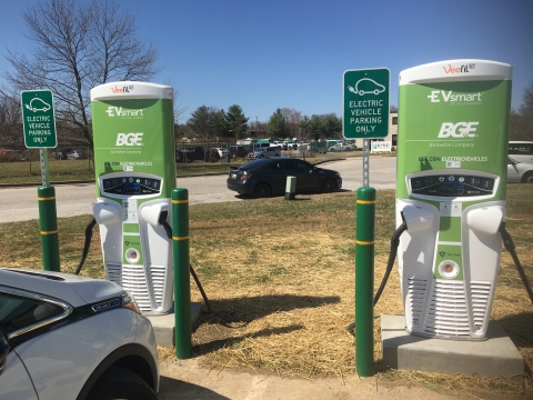 Tritium, BG&E and Greenlots work together to enhance electric vehicle charging infrastructure in Central Maryland communities. (Photo: Business Wire)