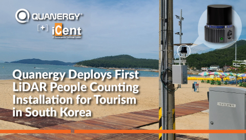 Quanergy Deploys First LiDAR People Counting Installation for Tourism in South Korea (Graphic: Business Wire)