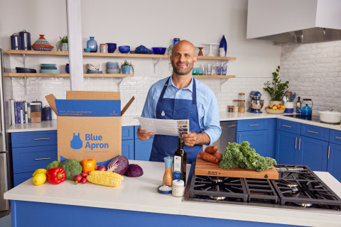 Blue Apron partners with Chef Sam Kass to bring his flexible and non-prescriptive cooking approach to kitchens around the country. (Photo: Business Wire)