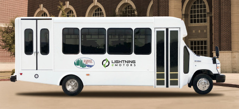 The zero-emissions vehicles that Forest River and Lightning eMotors will co-produce are Class 4 and 5 shuttle buses with gross vehicle weight ratings ranging from 14,500 to 19,500 pounds. (Photo: Business Wire)