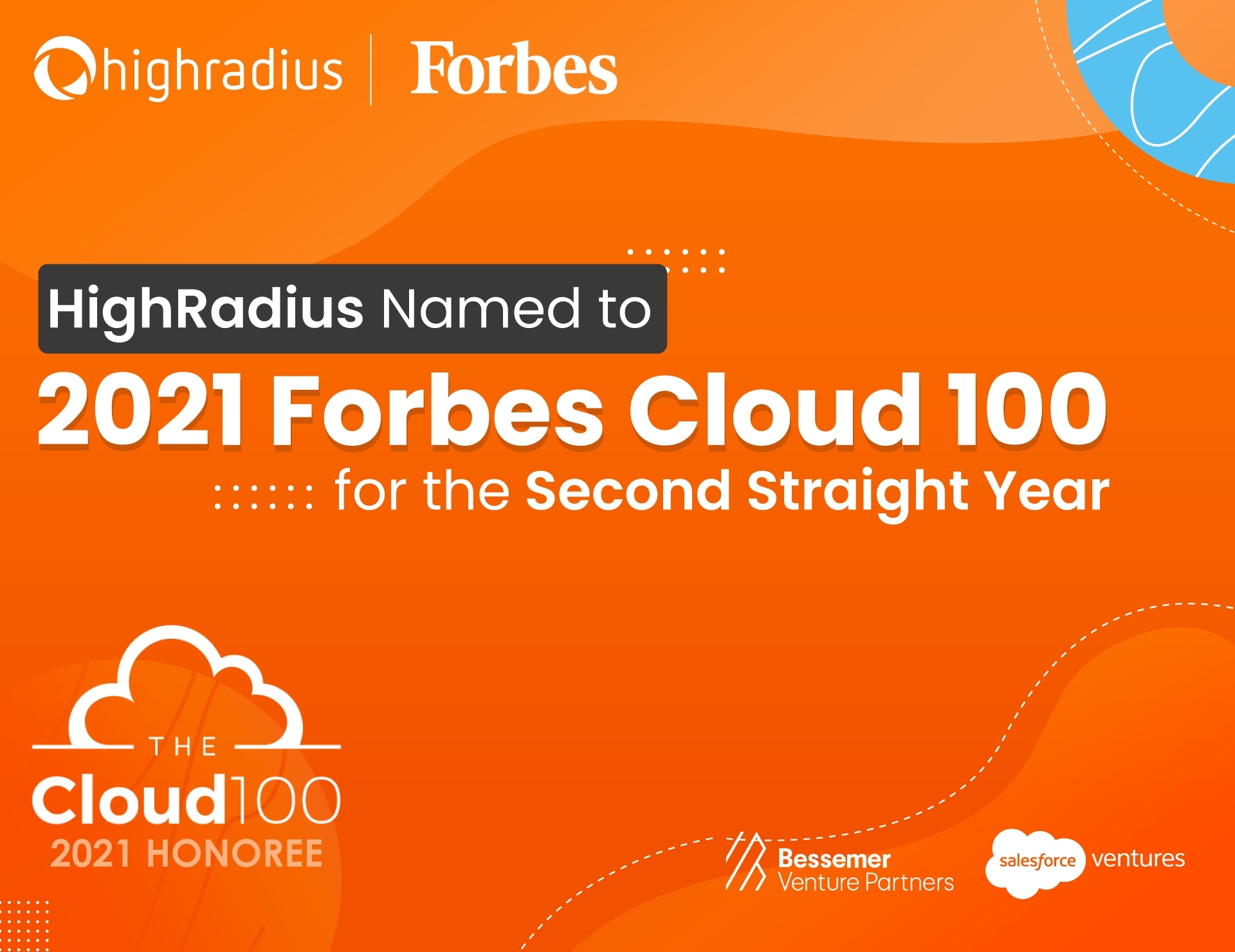 HighRadius Named to 2021 Forbes Cloud 100 List for the Second Straight ...