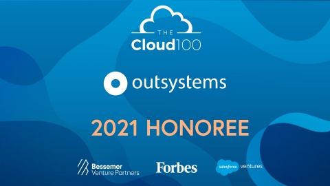 OutSystems Named to the 2021 Forbes Cloud 100 (Graphic: Business Wire)