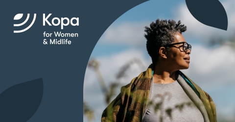 original Happify Health has expanded Kopa, a patient-centric healthcare platform, to deliver community-based digital support for women's health. The initial focus of our expansion of the Kopa platform will be in the service of women going through menopause. The new Women & Midlife community is now accessible through the Kopa app, which is available for download in the App Store, Google Play, and on the web. (Graphic: Business Wire)