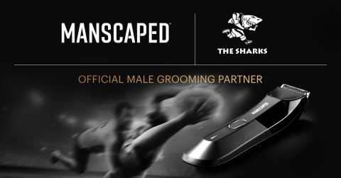 Signing with South African rugby club, The Sharks, for the 2021/22 season, Manscaped has another fin-tastic sports marketing partnership underway. (Graphic: Business Wire)