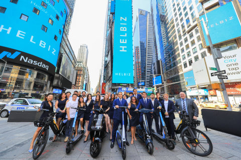 Helbiz Celebrates First U.S. Listing of Micro-mobility Company by Ringing NASDAQ Opening Bell (Photo: Business Wire)