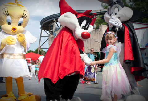 Fright Fest is back at Six Flags parks with Thrills by Day and Fright by Night. Kids 12 and under can enjoy Trick-or-Treat trails and photos with the Looney Tunes characters. (Photo: Business Wire)