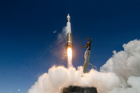 Lift-off of Rocket Lab's Electron rocket. (Photo: Business Wire)