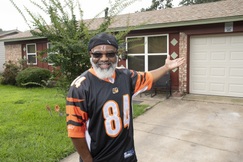 Hosea Fain is proud of the work he had done on his home with the help of the Special Needs Assistance Program offered through the Federal Home Loan Bank of Dallas and Hancock Whitney. (Photo: Business Wire)