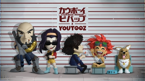 Fans can find the Youtooz x Cowboy Bebop limited edition figure available for pre-order on August 17th. (Graphic: Youtooz)