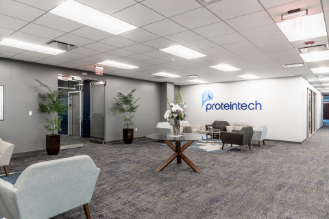 Proteintech's new headquarters triples in size and includes both office and laboratory space. (Photo: Business Wire)