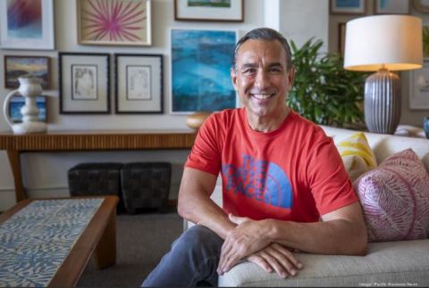 B.J. Kobayashi, Chairman and CEO of BlackSand Capital, shown here at the Kaimana Beach Hotel in Waikiki, Hawaii. (Photo: Pacific Business News)