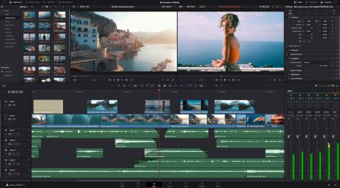 DaVinci Resolve 17.3 adds support for a completely new processing engine that transforms the speed of DaVinci Resolve to work up to 3 times faster on Apple Mac models with the M1 chip. Now customers can play back, edit and grade 4K projects faster, and can even work on 8K projects on an Apple M1 notebook. (Photo: Business Wire)