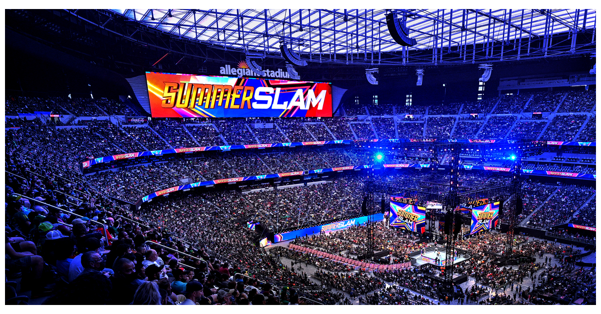 WWE Breaks SummerSlam® Indoor Attendance Record Business Wire