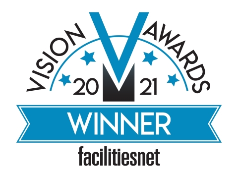 The FacilitiesNet.com “2021 Vision Awards” honor innovation and excellence in products contributing to the efficient, profitable operations and management of institutional and commercial buildings in the United States.