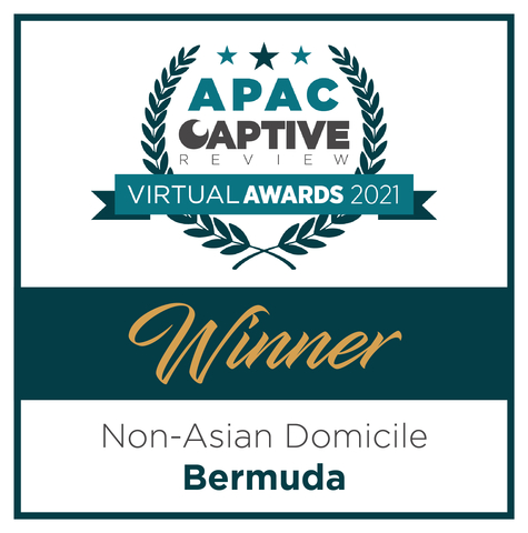 original Bermuda wins Non-Asian Domicile Award at APAC Captive Review Awards in August. (Photo: Business Wire)