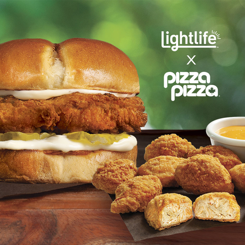Lightlife and Pizza Pizza partner to introduce new Plant-Based Chicken Sandwich and Bites to Canadians across the country. (Photo: Business Wire)