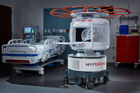 As the world’s first FDA-cleared bedside MRI system, Hyperfine’s portable Swoop system is designed to allow physicians to rapidly understand the current state of injury to make life-saving decisions. Within minutes, the technology can acquire critical images via a wireless tablet, powered by a standard wall outlet at the patient’s bedside. (Photo: Business Wire)