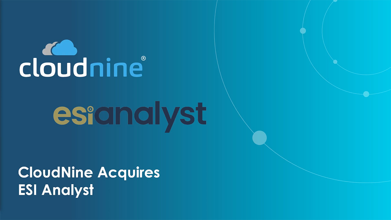 CloudNine Announces Acquisition of ESI Analyst